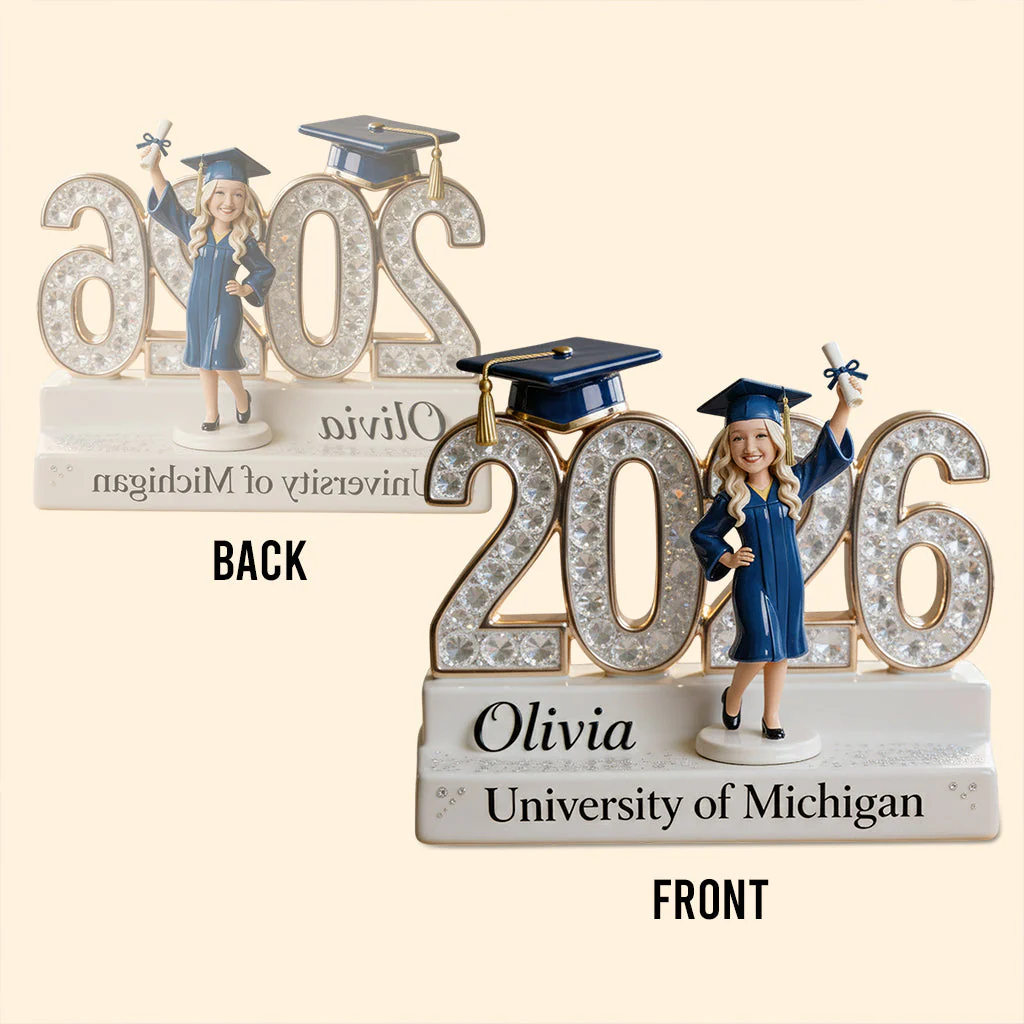 A Sweet Ending To A New Beginning - Personalized Shape Acrylic Plaque - Gift For Graduates - Image 4