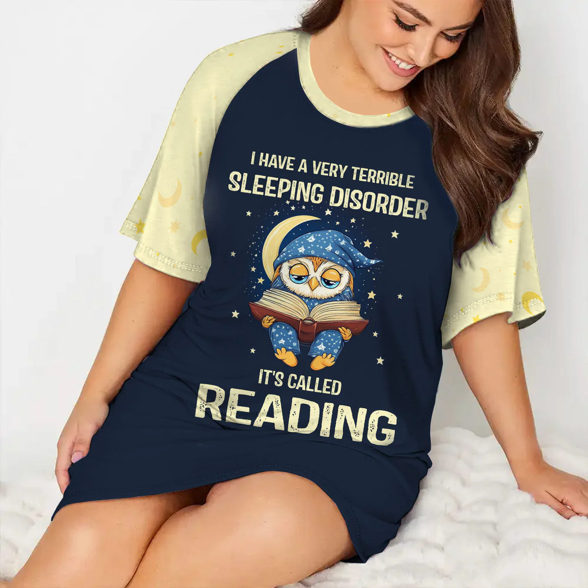 A Terrible Sleeping Disorder Called Reding - Personalized Sleep Tee - Image 2