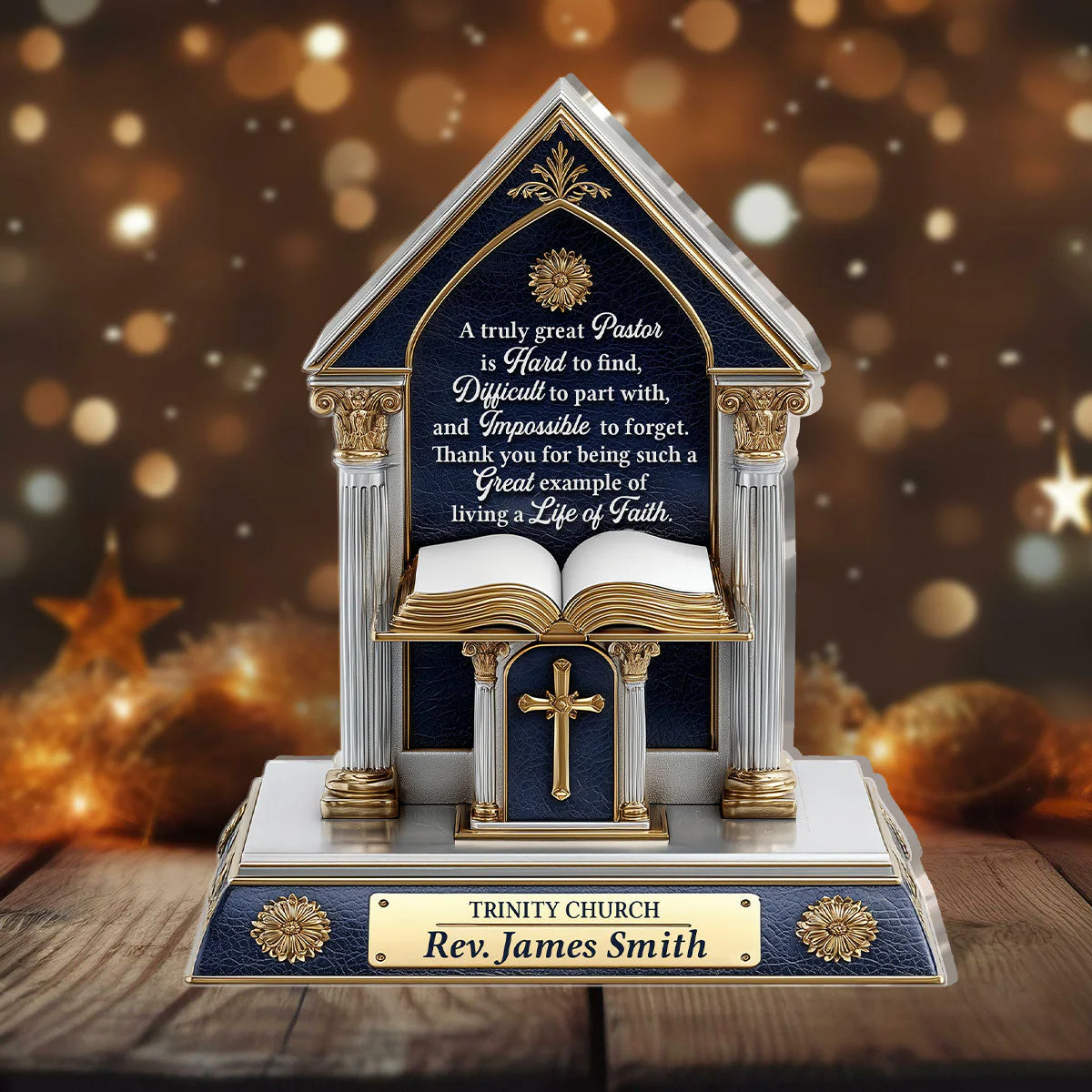 A Truly Great Pastor - Personalized Acrylic Plaque TD118 - Image 2