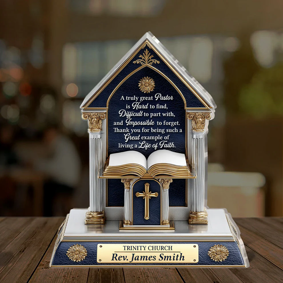 A Truly Great Pastor - Personalized Acrylic Plaque TD118 - Image 3