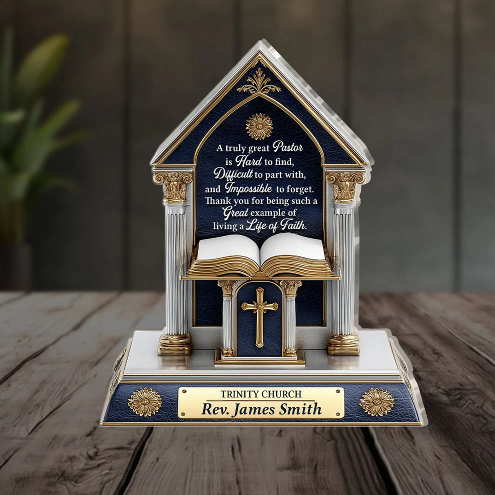 A Truly Great Pastor - Personalized Acrylic Plaque TD118 - Image 4