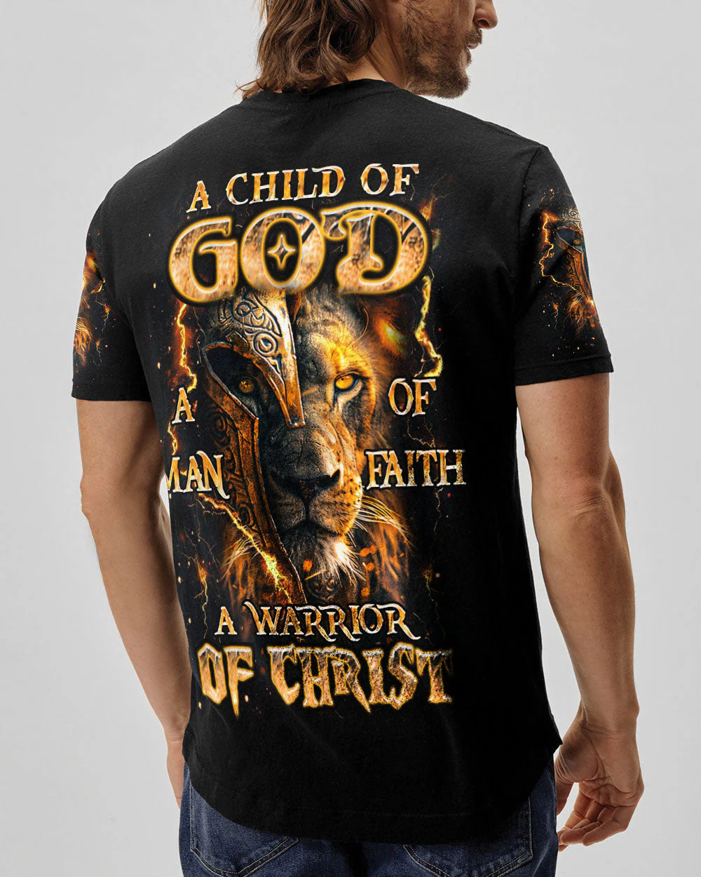 A Warrior Of Christ Lion Men's All Over Print Shirt - Yhhn0702251 - Image 12