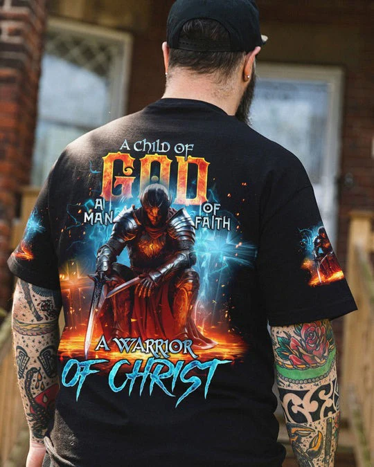 A Warrior Of Christ - Men's All Over Print Shirt - AT407014 - Image 10