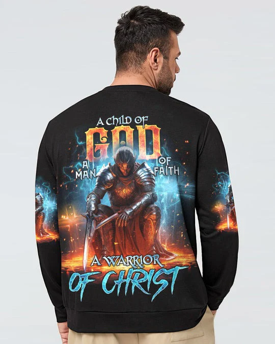 A Warrior Of Christ - Men's All Over Print Shirt - AT407014 - Image 4