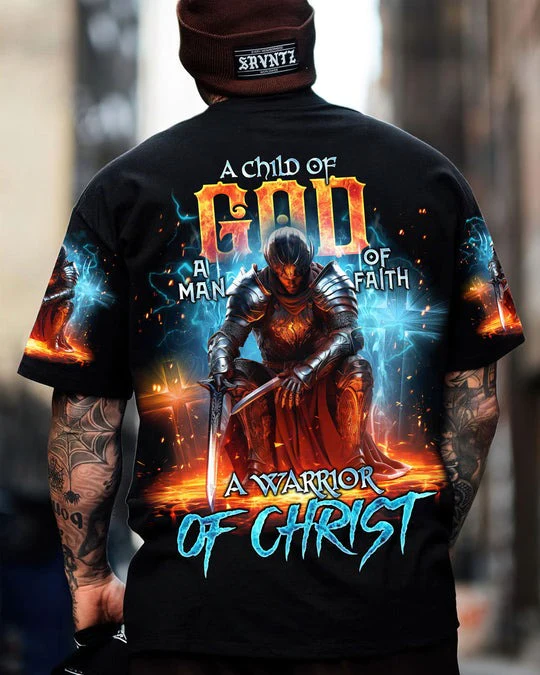 A Warrior Of Christ - Men's All Over Print Shirt - AT407014 - Image 8