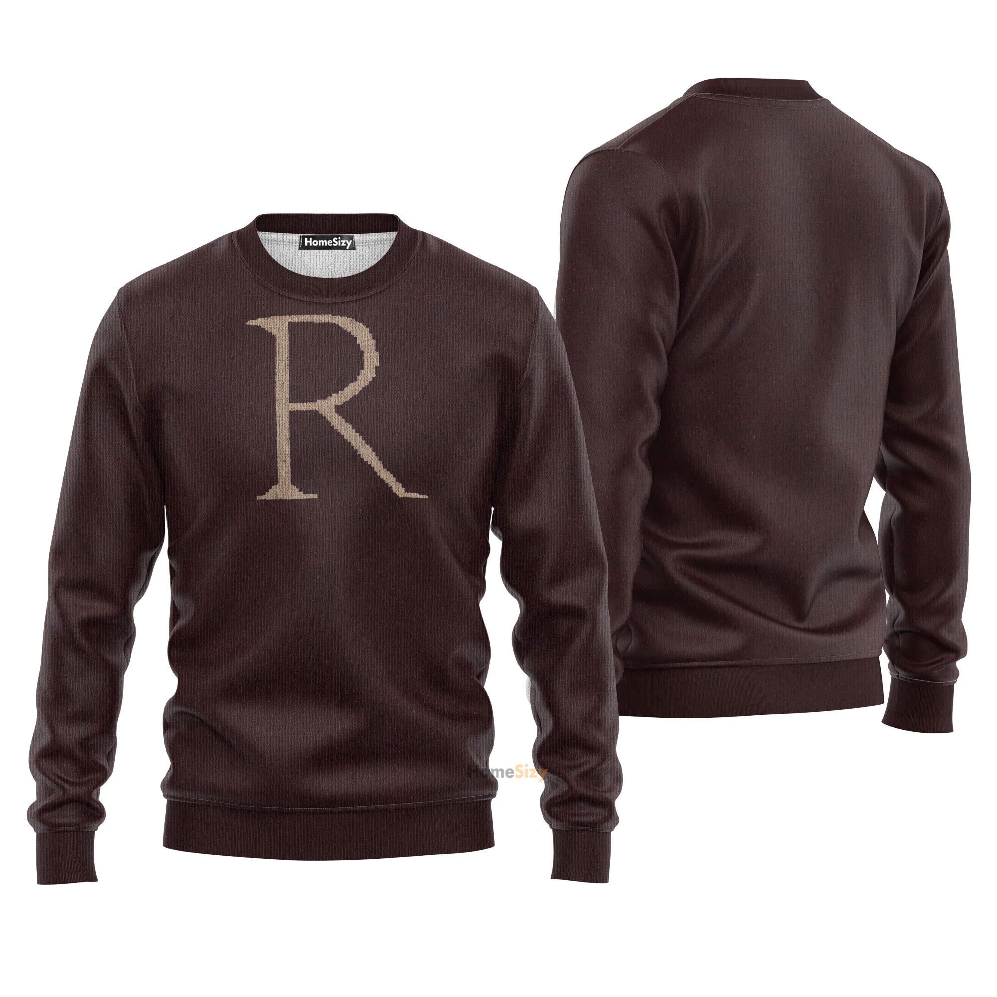 Adult Ron Weasley R Ugly Christmas Sweater - Gift for Dad, Grandpa, Husband - Image 3