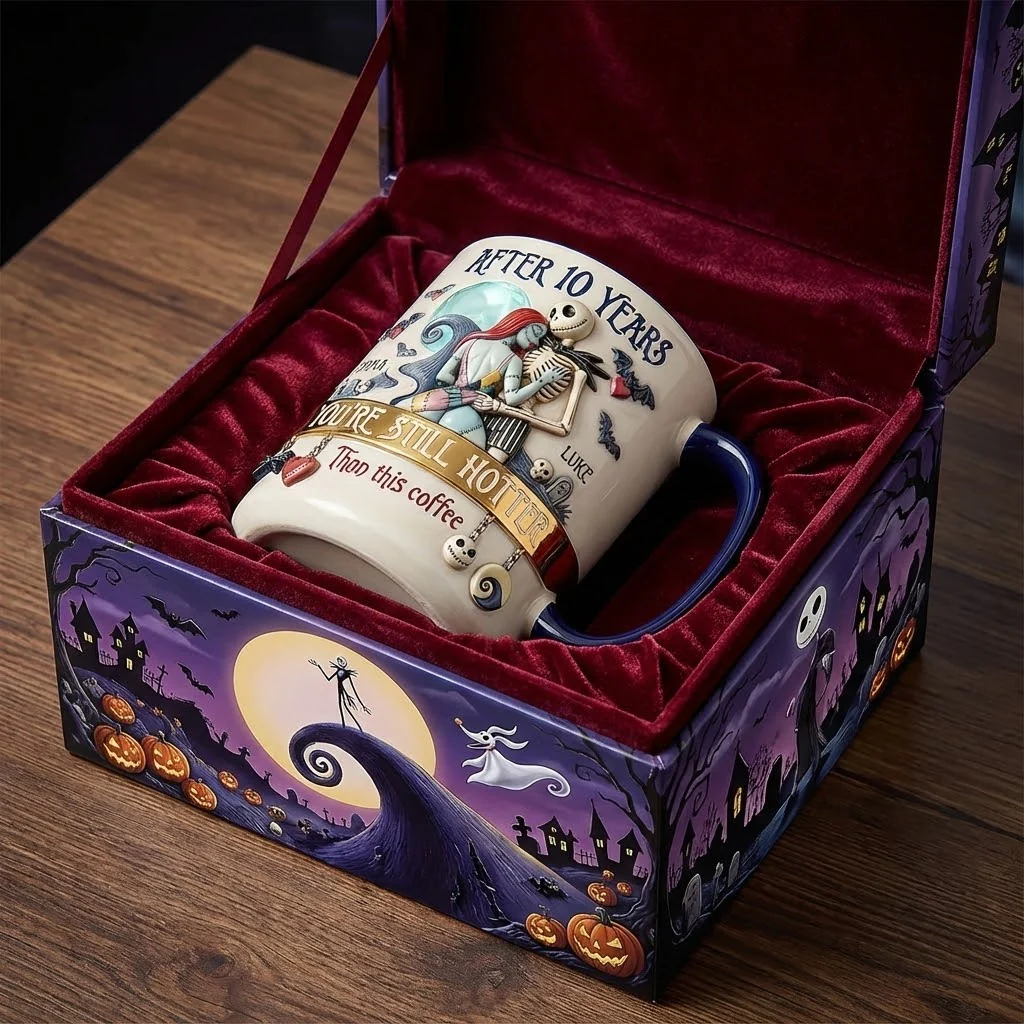 After Many Years, You're Still Hotter Than This Coffee - Personalized Spooky Accent Mug - Gift For Couples, Movie Fans | NL122 - Image 3