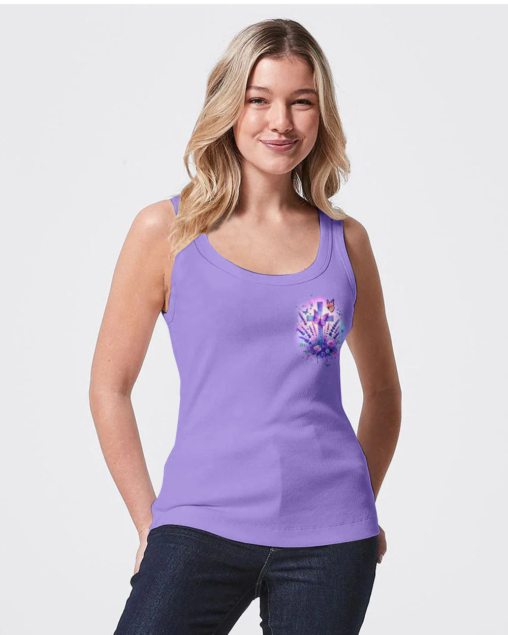 All My Hope Is In Jesus Lavender Women's All Over Print Shirt - Tlnt2401243 - Image 13
