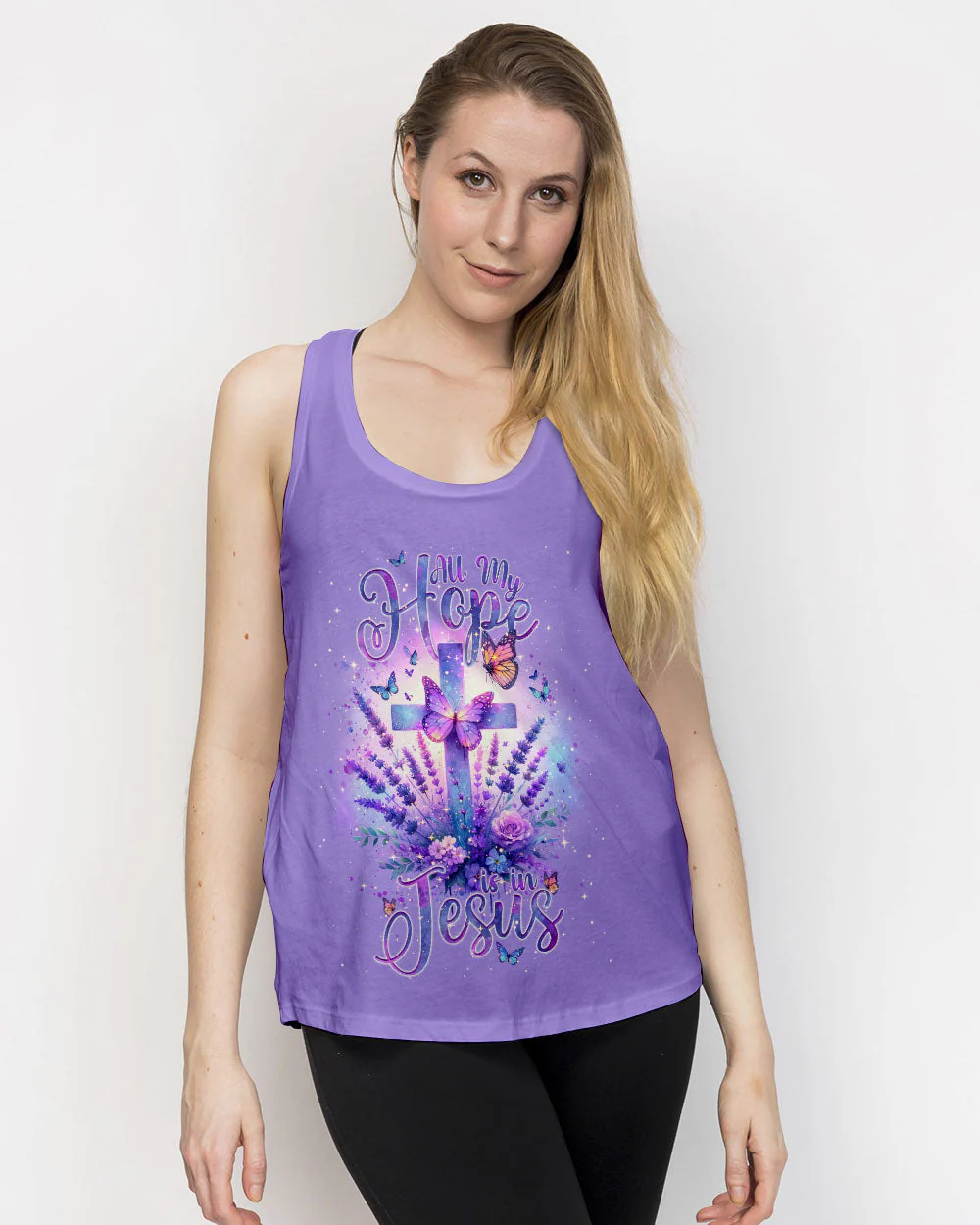 All My Hope Is In Jesus Lavender Women's All Over Print Shirt - Tlnt2401243 - Image 15