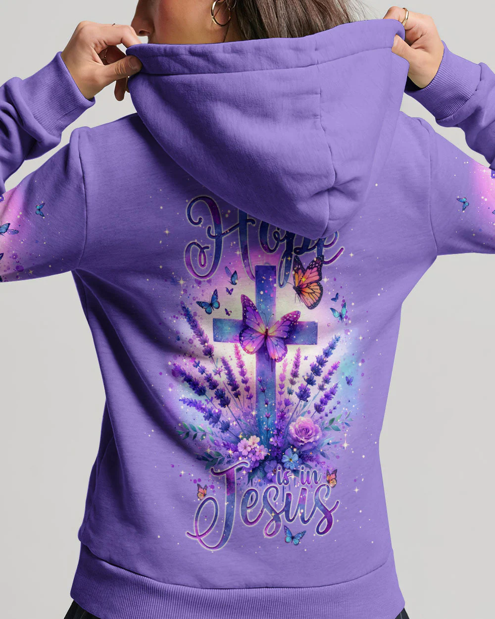 All My Hope Is In Jesus Lavender Women's All Over Print Shirt - Tlnt2401243 - Image 5