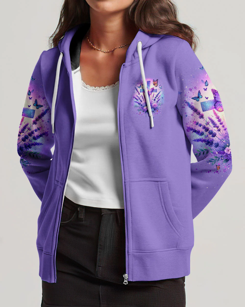 All My Hope Is In Jesus Lavender Women's All Over Print Shirt - Tlnt2401243 - Image 6