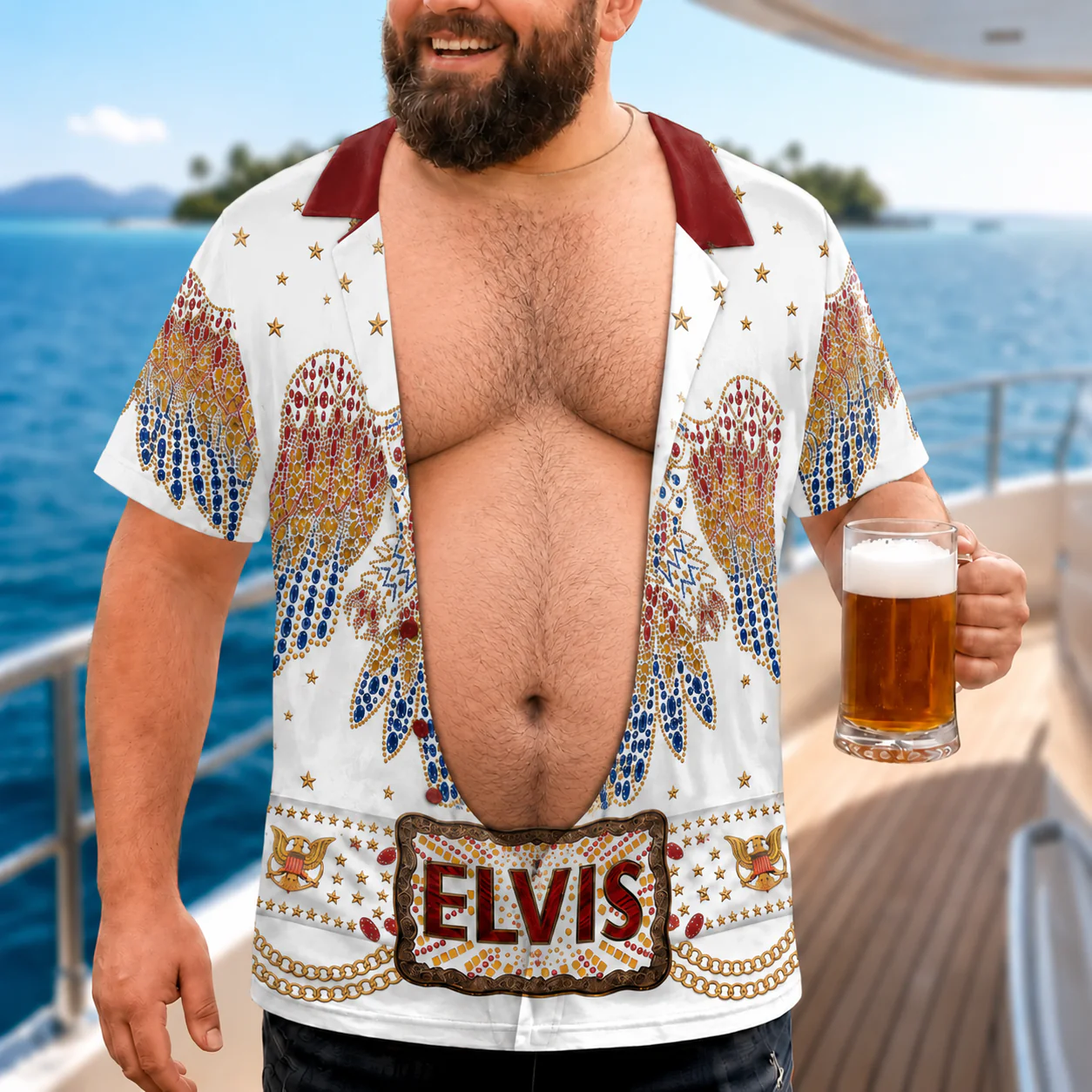 Aloha Vegas Legend Costume Funny - Personalized All Over Shirt - Gifts For Husband, Him