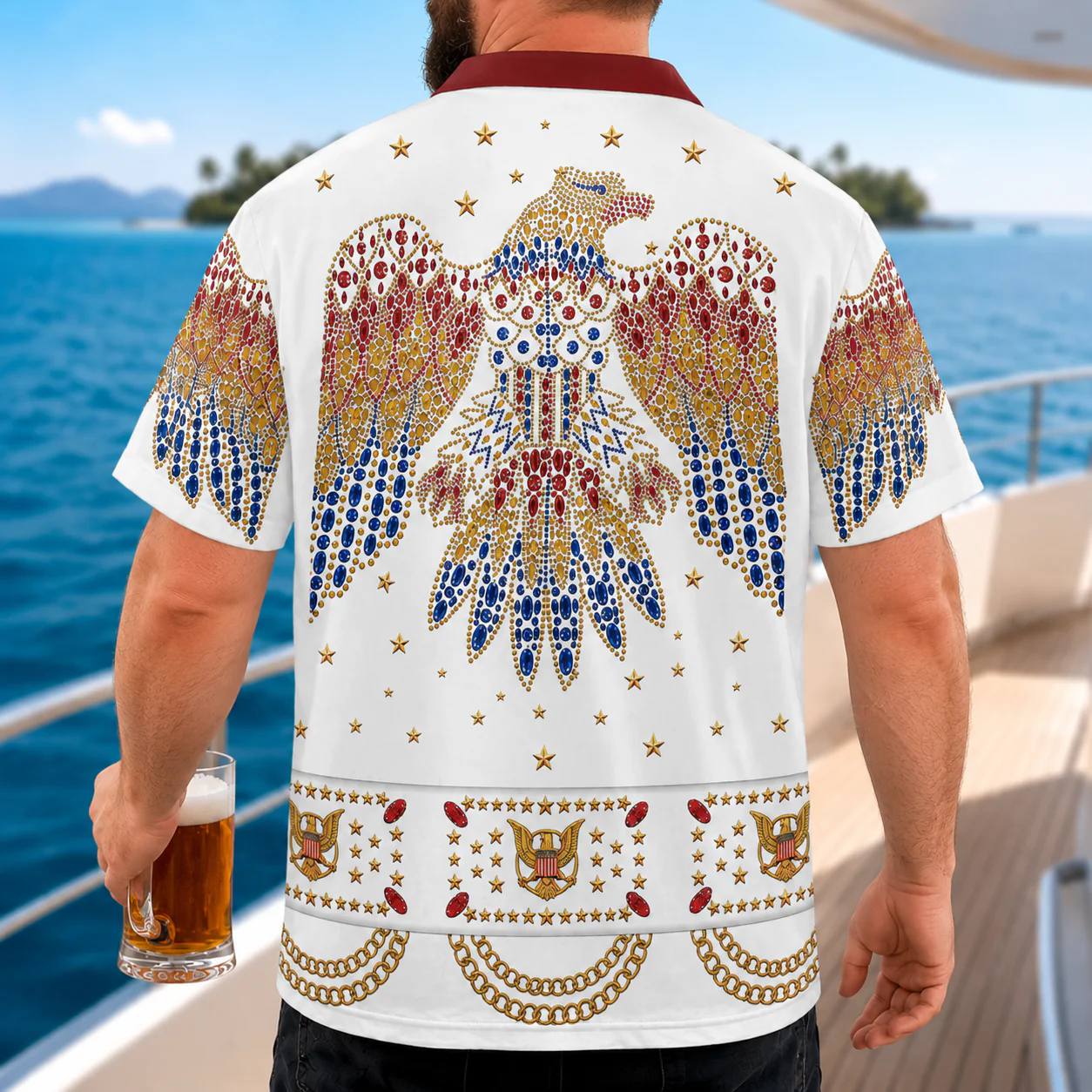 Aloha Vegas Legend Costume Funny - Personalized All Over Shirt - Gifts For Husband, Him - Image 2