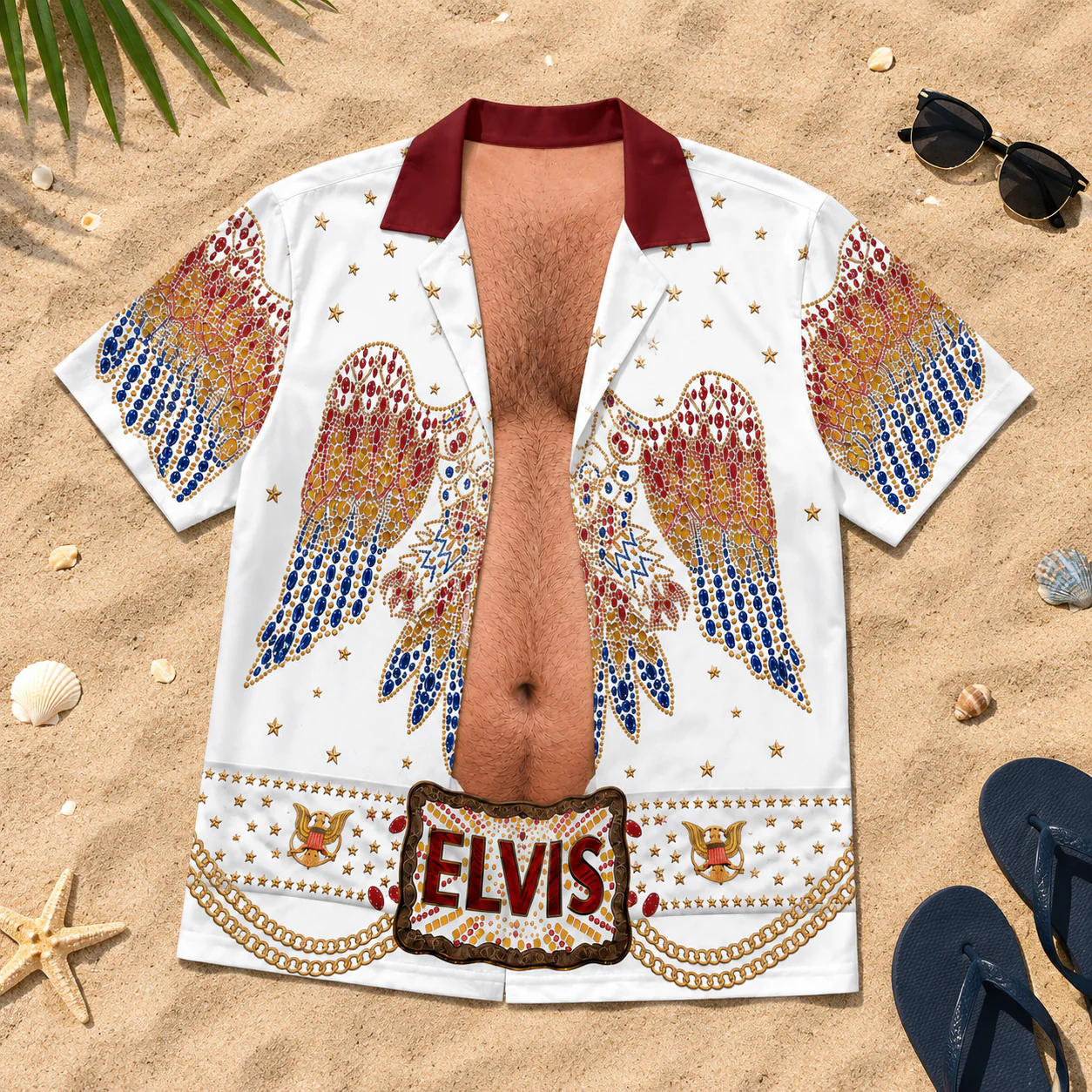 Aloha Vegas Legend Costume Funny - Personalized All Over Shirt - Gifts For Husband, Him - Image 4