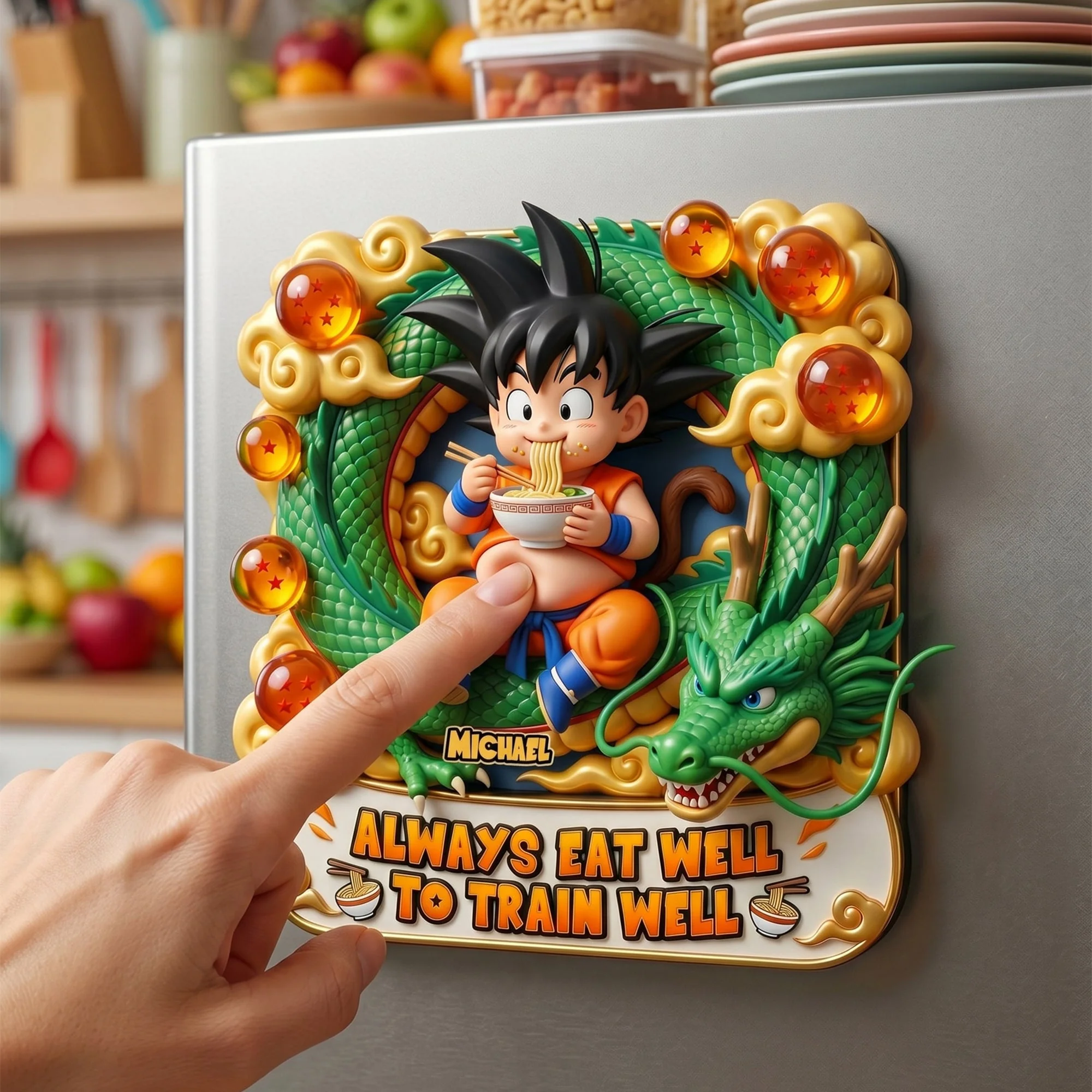 Always Eat Well To Train Well - Personalized Squishy Acrylic Fridge Magnet - Funny Gift - DrBa