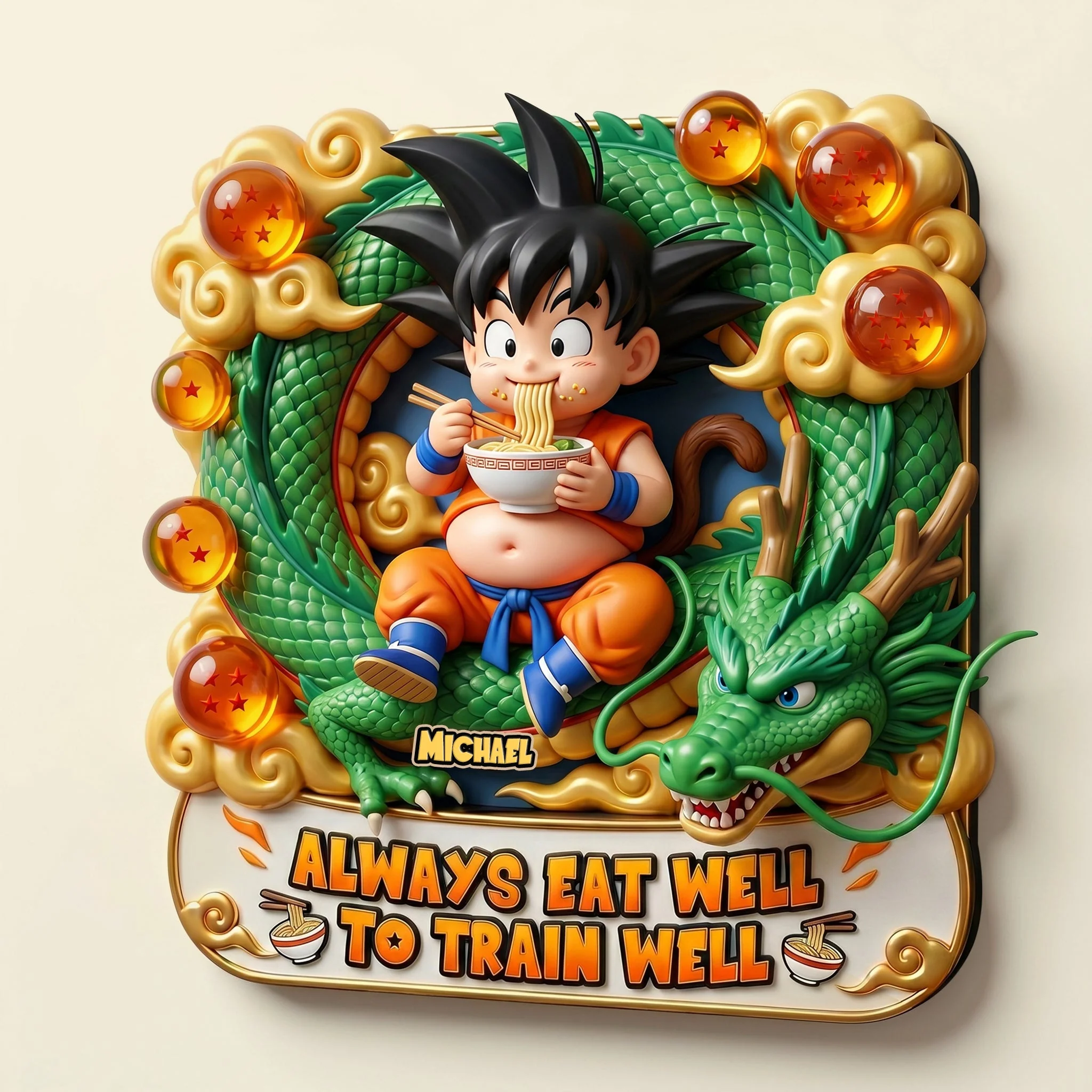 Always Eat Well To Train Well - Personalized Squishy Acrylic Fridge Magnet - Funny Gift - DrBa - Image 3