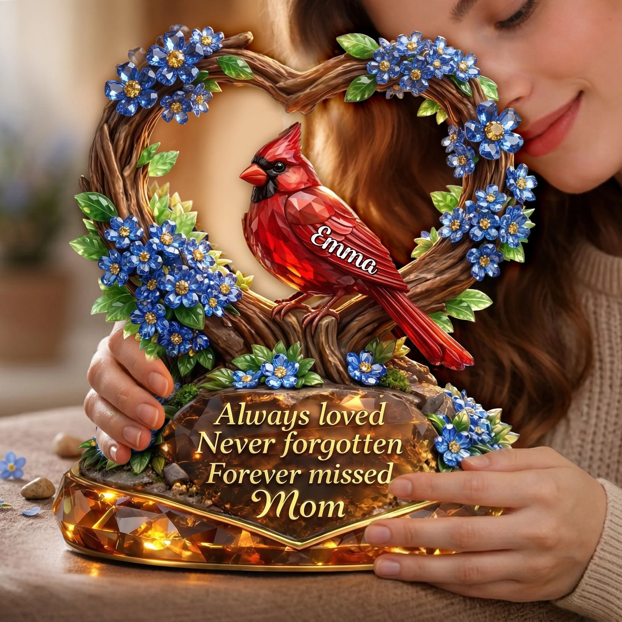 Always Loved Never Forgotten - Personalized Acrylic Plaque - Memorial Gift For Mom, Grandma  NL122 - Image 3