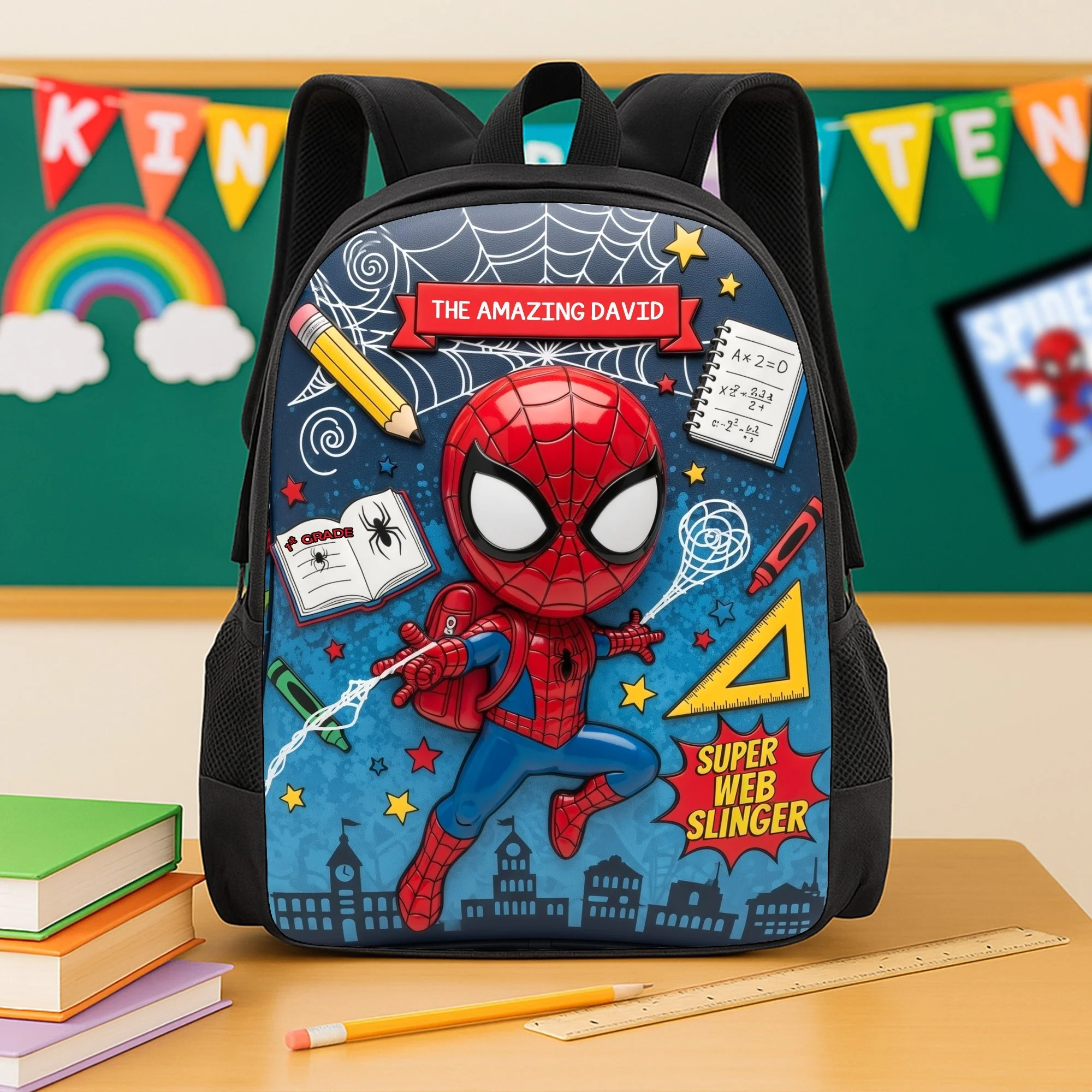 Amazing Hero Upgrade - Personalized Backpack, Lunch Bag, Pencil Case & Water Bottle - Back to School Gift - DCCo - Image 2