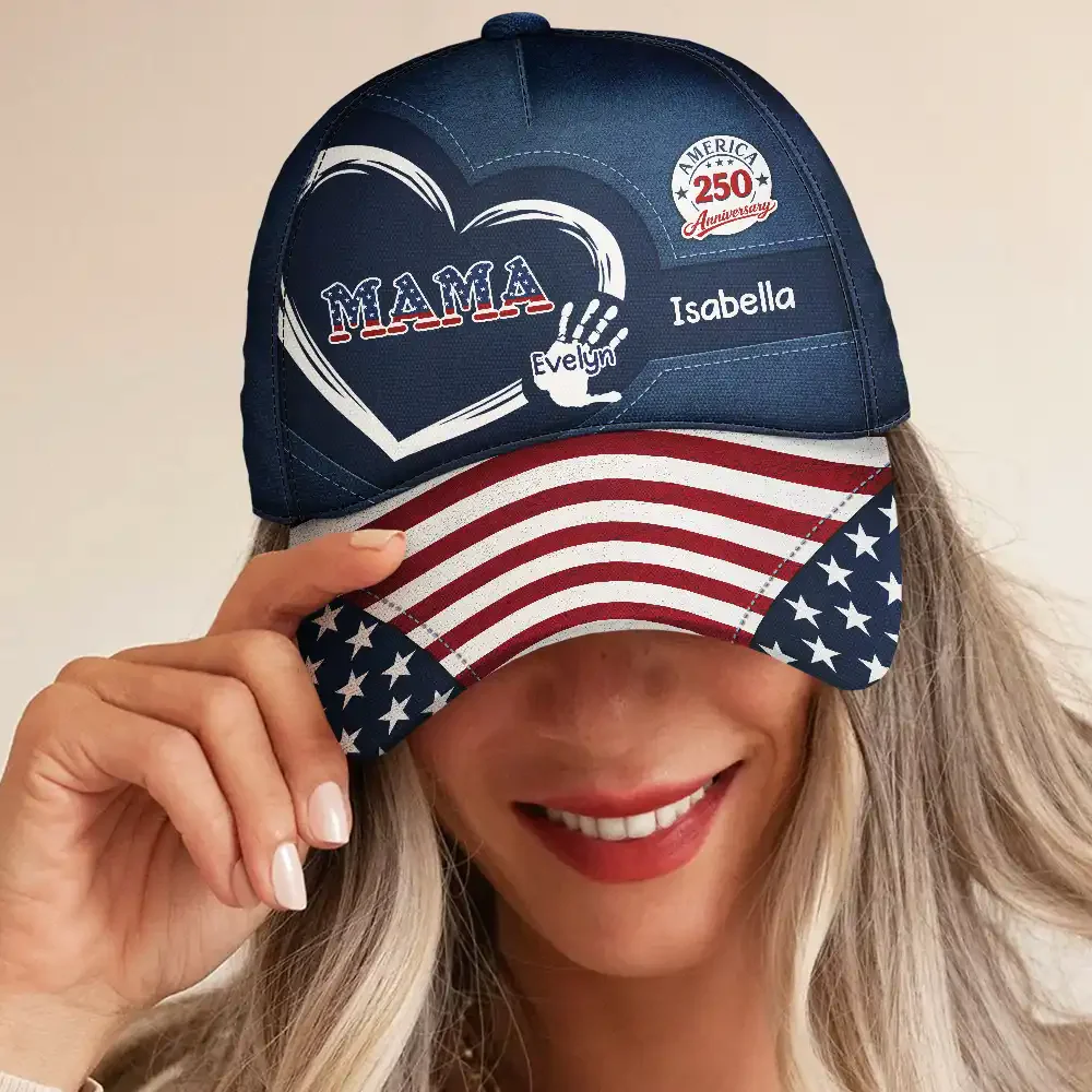 America 250 Anniversary Grandpa - Personalized Classic Cap - Gift For Dad, Grandpa - Image 2