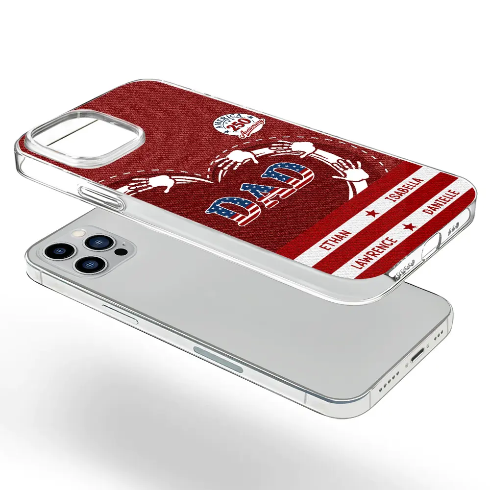 America 250 Anniversary Grandpa - Personalized Phone Case - Gift For Dad, Grandpa - Image 5