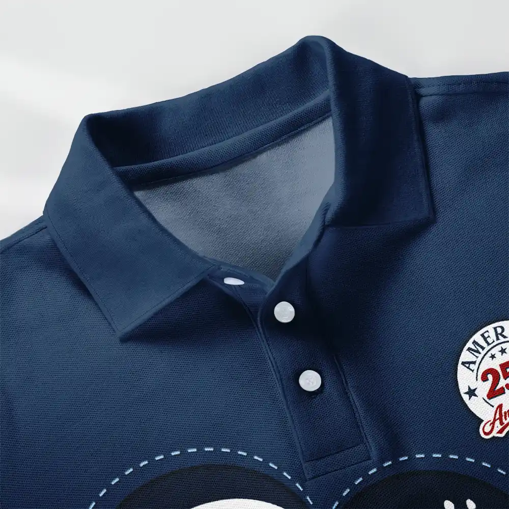 America 250 Anniversary Grandpa - Personalized Polo Shirt - Gift For Dad, Grandpa - Image 4