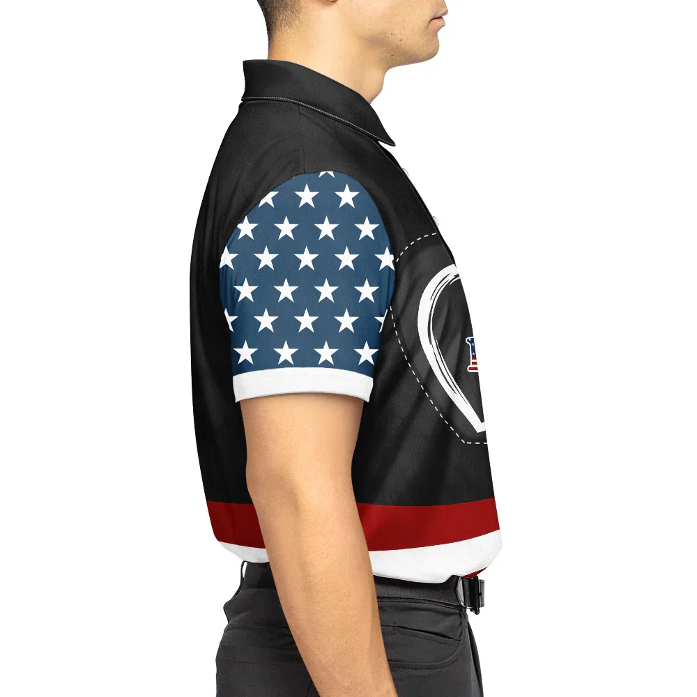 America 250 Anniversary Grandpa - Personalized Polo Shirt - Gift For Dad, Grandpa - Image 5