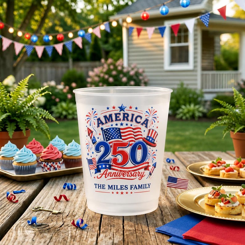 America 250 Anniversary - Personalized Cups - Gifts For Patriotic Family - Image 4