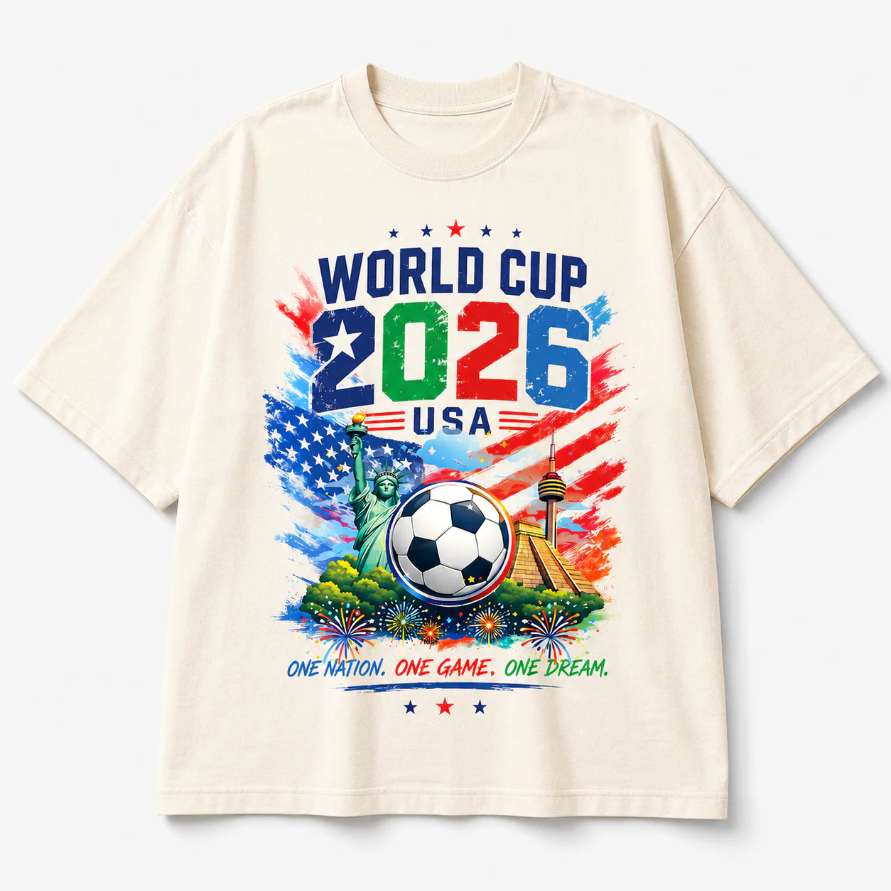 America 250 Patriotic Celebration USA Flag Statue Of Liberty - Personalized Shirt - Gift For Soccer Fans - Image 6