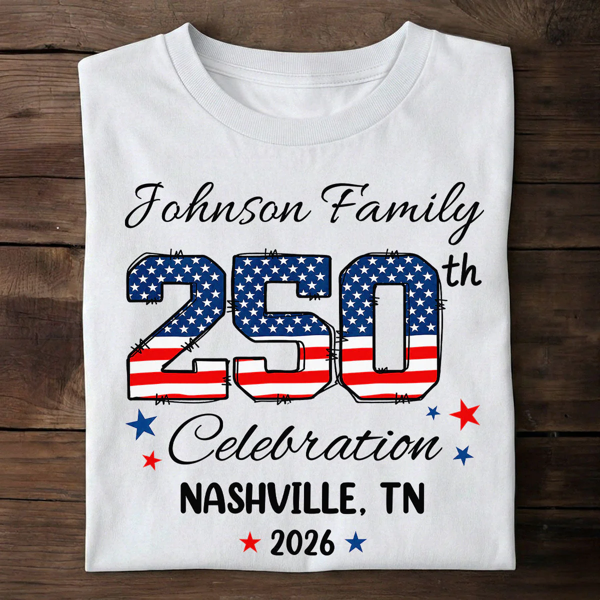 America 250 Years Of Freedom Celebration - Personalized Shirt - Gift For Patriotic Family - Image 2
