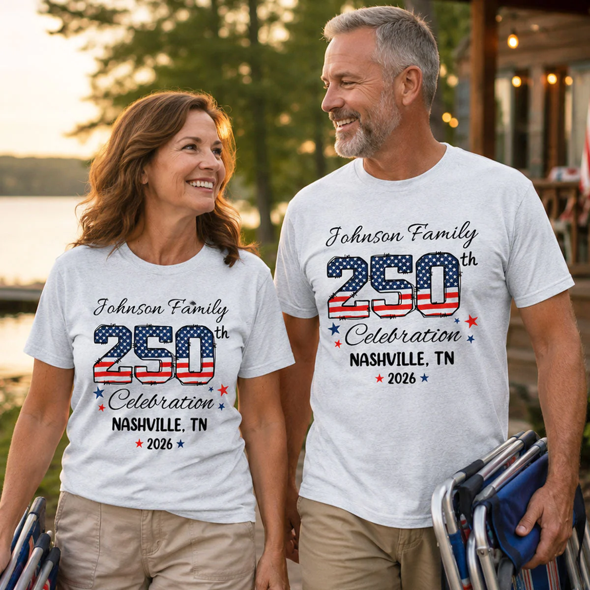 America 250 Years Of Freedom Celebration - Personalized Shirt - Gift For Patriotic Family - Image 4