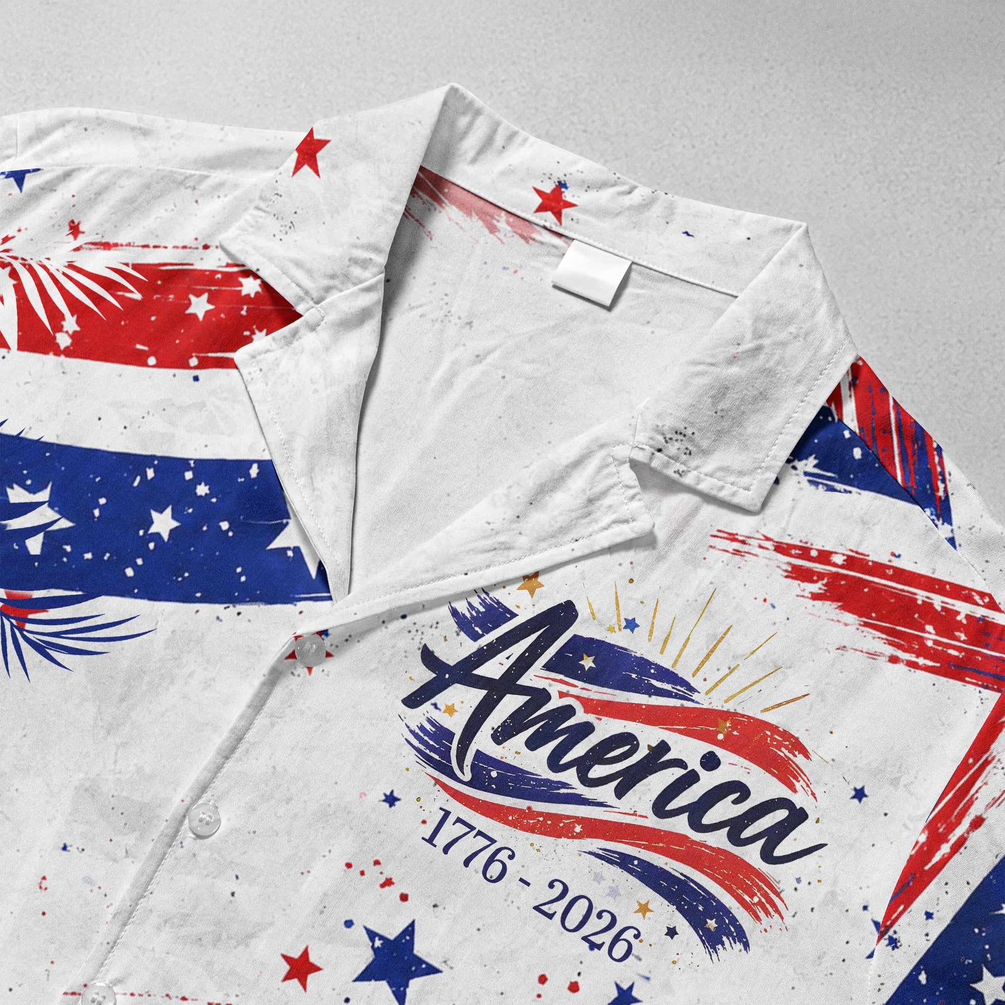 America 250 Years Of Freedom Toile De Jouy Style - Hawaiian Shirt - Gift For Men, Patriots - Image 4