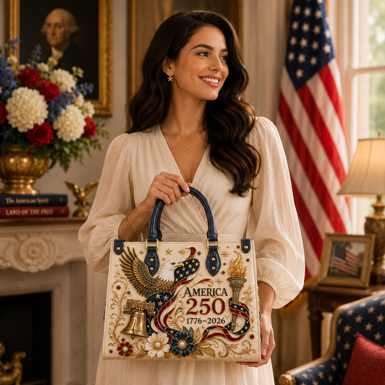 America 250th Anniversary - Luxury Leather Handbag - Gift for Patriots - Image 3