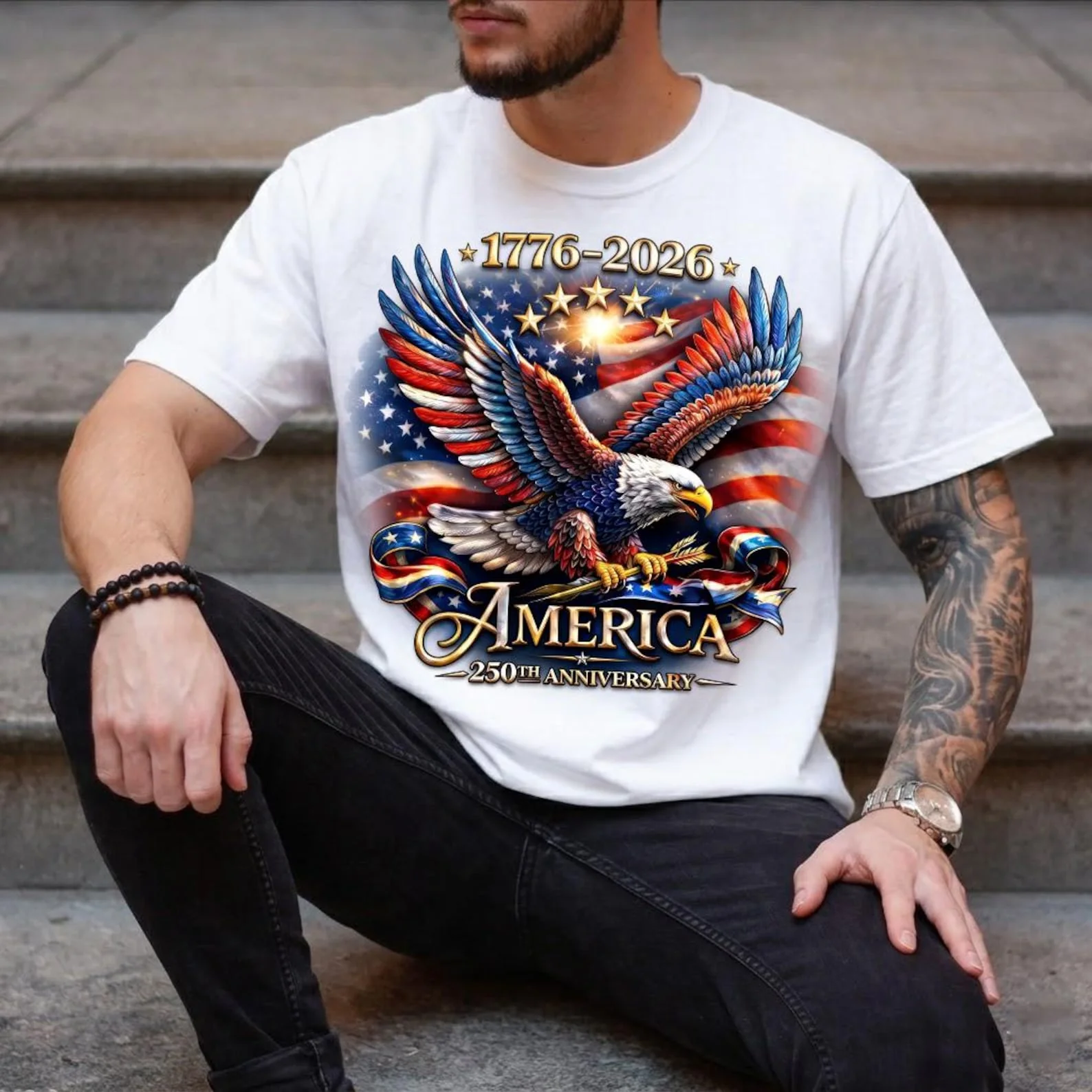 America 250th Anniversary - Personalized Shirt - Gift For Patriots - Image 2
