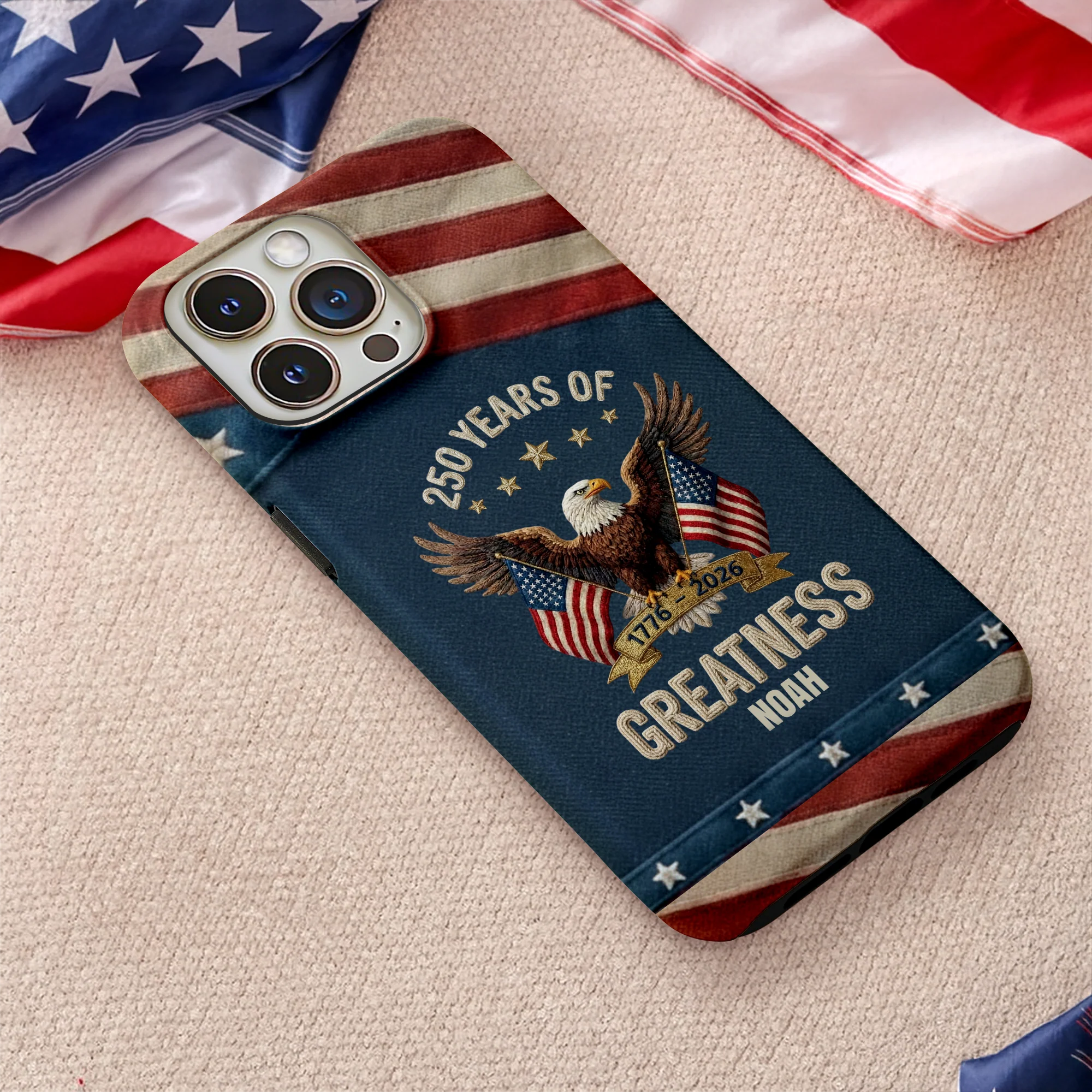 American 250 Years Of Freedom - Personalized Phone Case - Gift For Patriots - Image 7