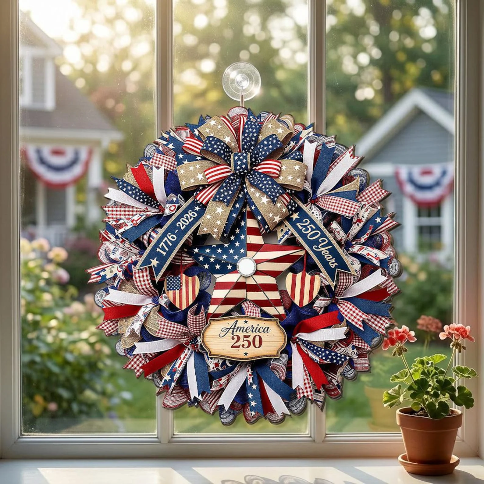 American Eagle 250 Years Of Freedom - Wood Sign - Gift For Patriotic Family - Image 6
