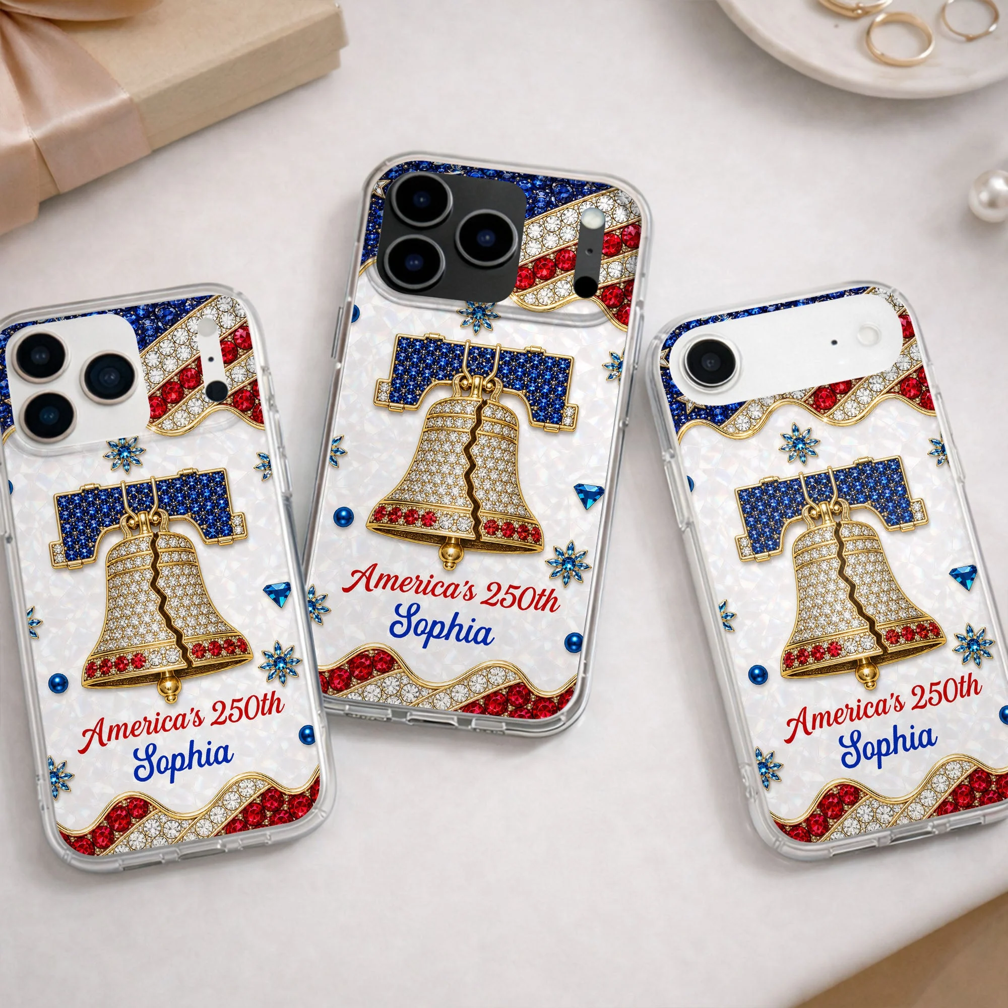 America's 250th Anniversary Liberty Bell - Personalized Phone Case - Gift For Patriots - Image 10