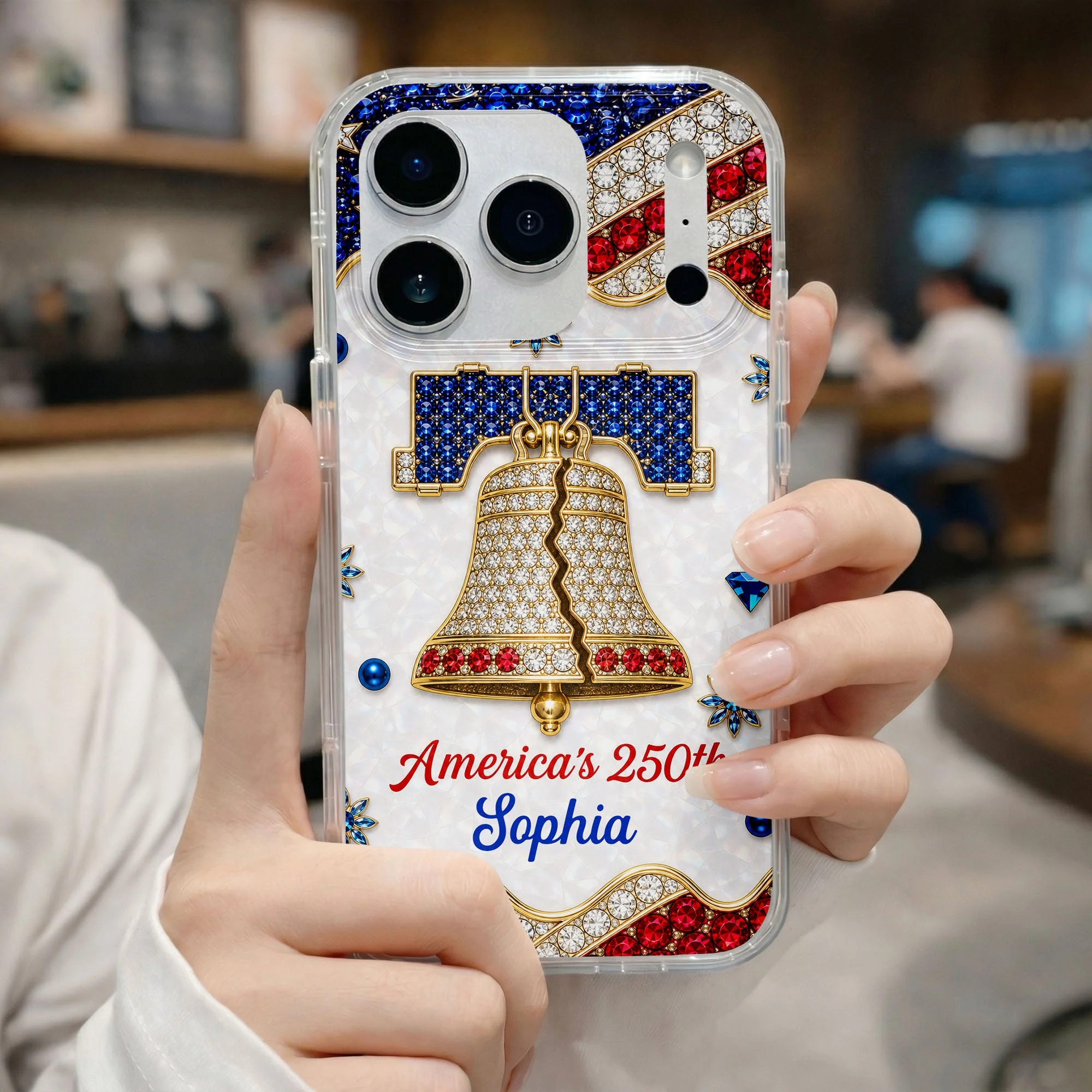 America's 250th Anniversary Liberty Bell - Personalized Phone Case - Gift For Patriots - Image 11