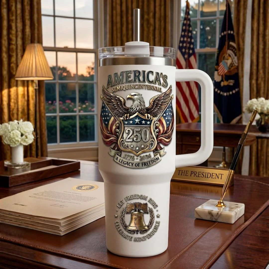 America’s Semiquincentennial 250th Anniversary A Legacy Of Freedom - Personalized Tumbler - Gift For Patriots - Image 3