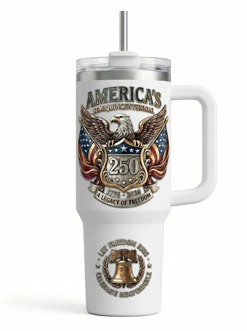 America’s Semiquincentennial 250th Anniversary A Legacy Of Freedom - Personalized Tumbler - Gift For Patriots - Image 4