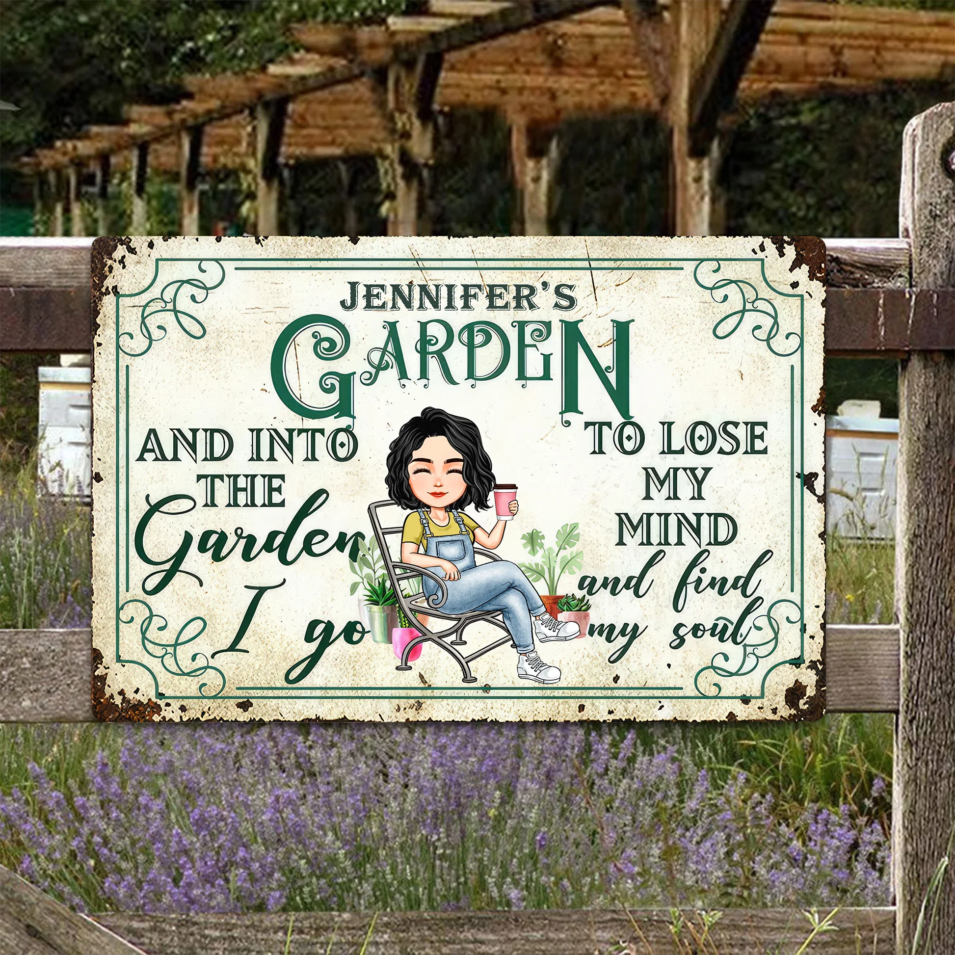 And Into The Garden - Personalized Metal Sign | GR21 PT - Image 2