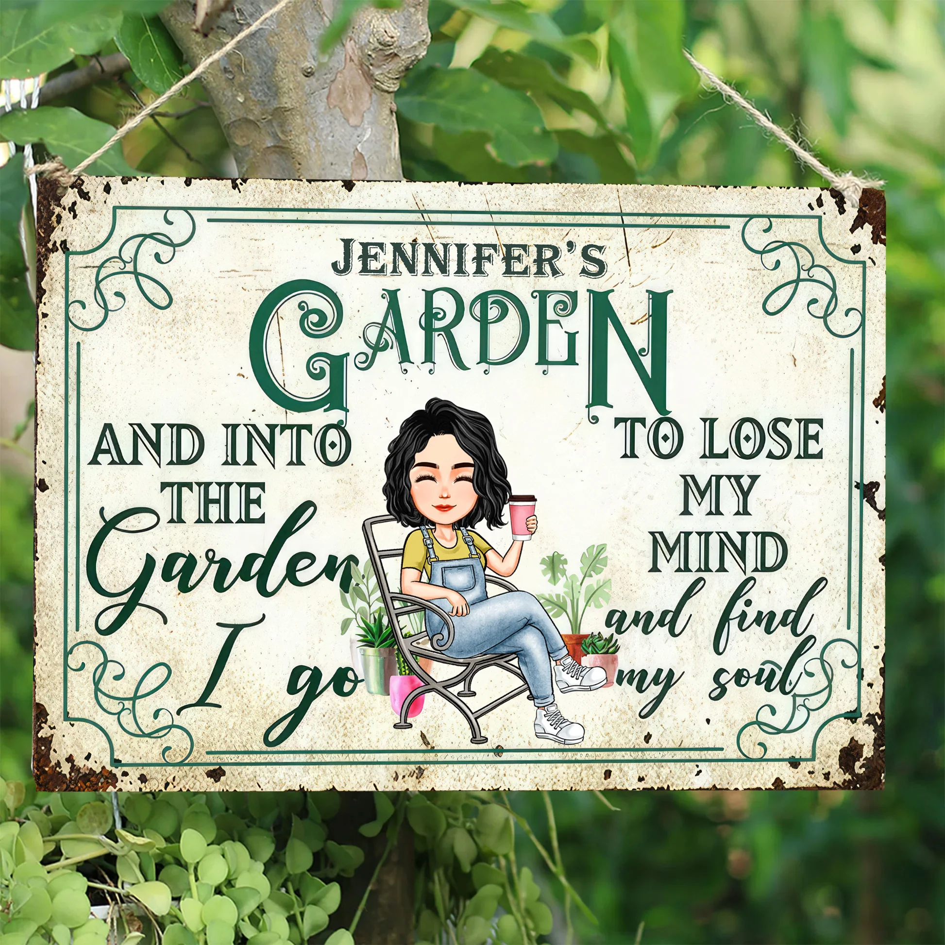 And Into The Garden - Personalized Metal Sign | GR21 PT - Image 4