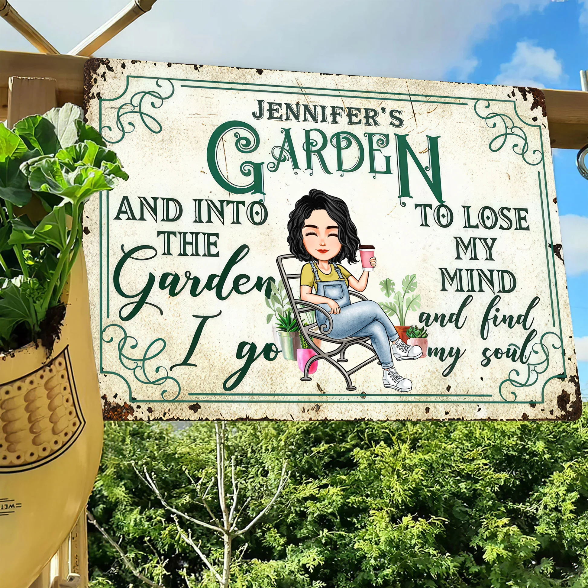 And Into The Garden - Personalized Metal Sign | GR21 PT - Image 5