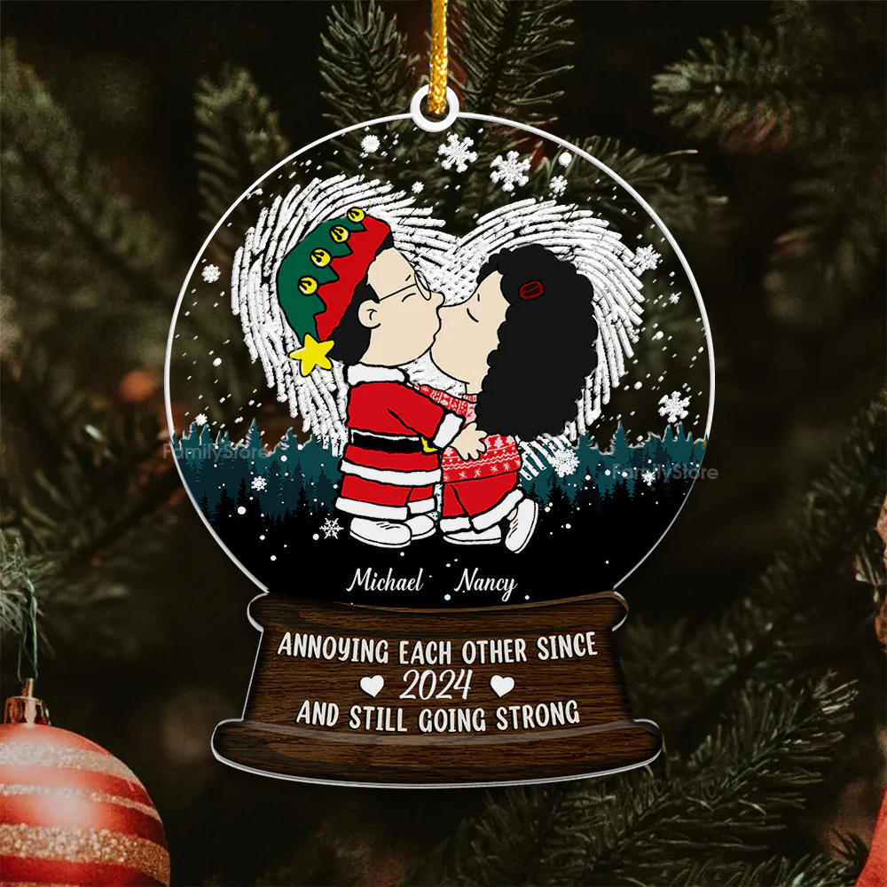 Annoying Each Other Since - Personalized Acrylic Ornament - Gift For Couple, Anniversary - CL45 NA94 - Image 4
