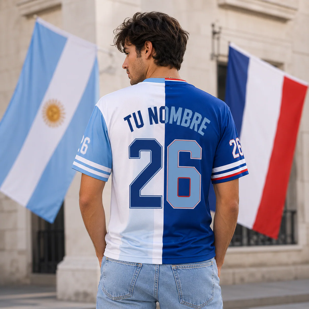 Argentina And France Global Football Championships 2026 - Personalized Soccer Jersey - Gifts For Sport Fans - Image 3