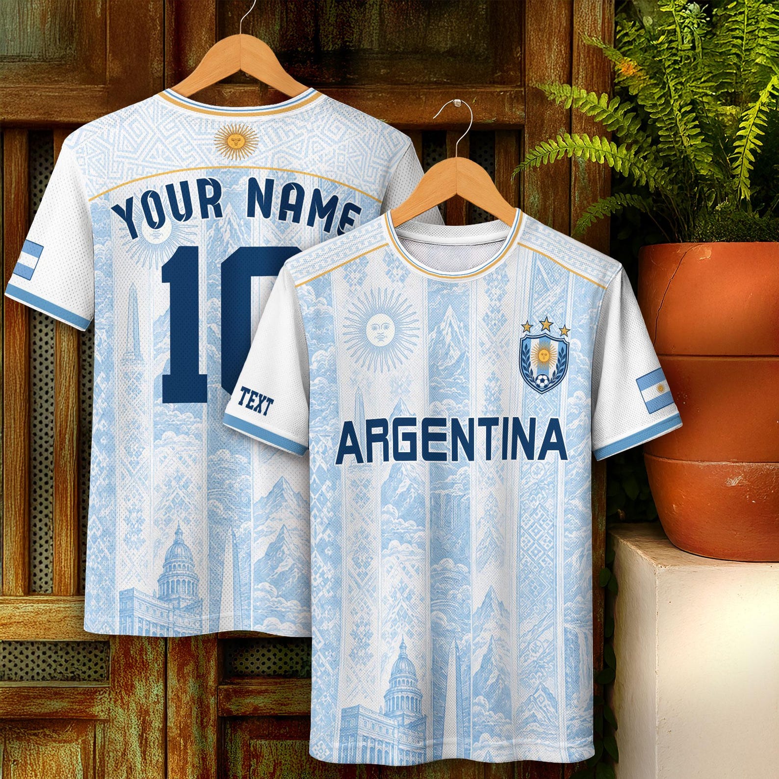 Argentina Football Team Global Tournament 2026 - Personalized Soccer Jersey - Gift For Soccer Lovers, Sport Fans