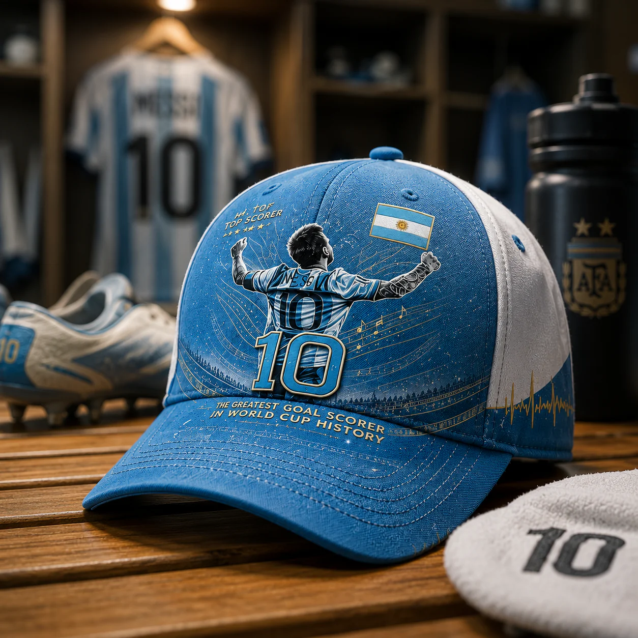 Argentina Football The Greatest Goal Scorer In Global Championship History - Classic Cap - Gifts For Sport Fans - Image 3
