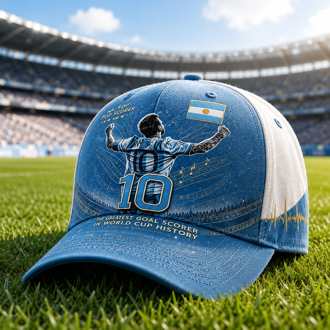 Argentina Football The Greatest Goal Scorer In Global Championship History - Classic Cap - Gifts For Sport Fans - Image 4