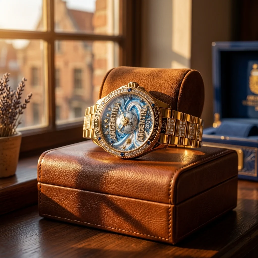 Argentina National Football Team 2026 World Cup Champion - Men's Wrist Watch - Gifts For Football Lovers, Sports Fans - Image 5