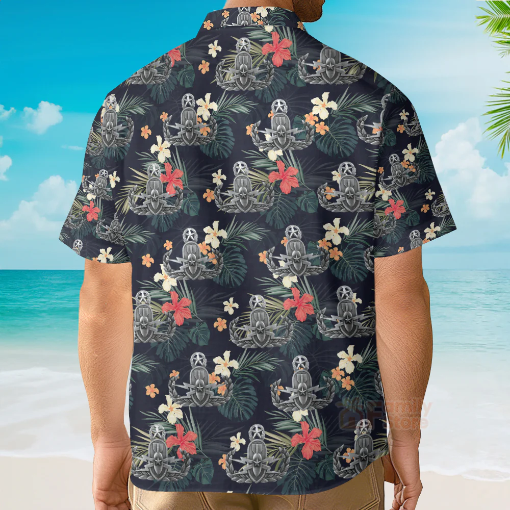 Armed Forces Explosive Ordnance Disposal Badge Master EOD Hawaiian Shirt - Image 5