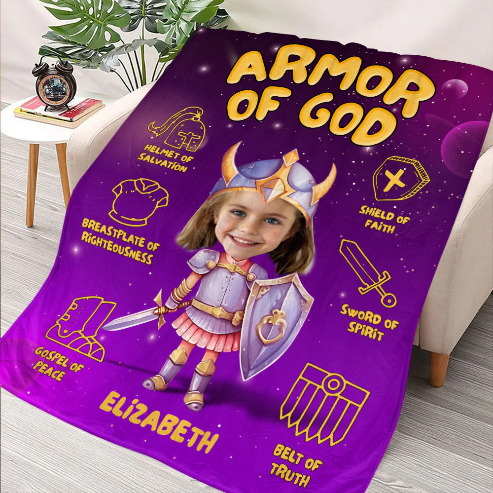 Armor Of God Blanket - Personalized Blanket - Gift For Kids HL128 - Image 5